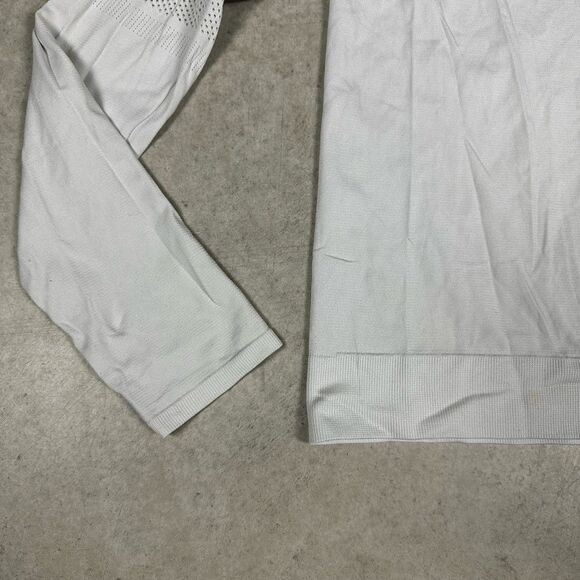 Nike Dri Fit Athletic Long Sleeve Top XS Grey Mesh Long Sleeves Lightweight Base - Picture 5 of 16